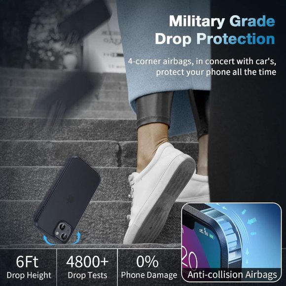 LK 3-in-1 iPhone 14 Plus Case + 2 Lens + 2 Screen Protectors Shockproof - Picture 3 of 5